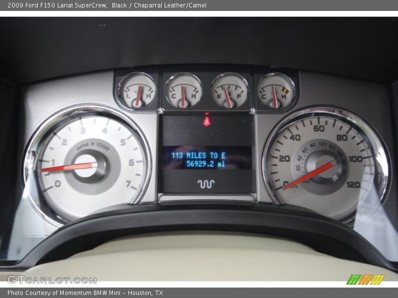 Black / Chaparral Leather/Camel 2009 Ford F150 Lariat SuperCrew