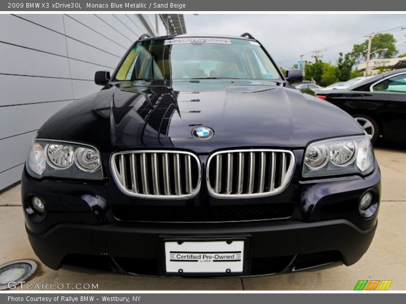 Monaco Blue Metallic / Sand Beige 2009 BMW X3 xDrive30i