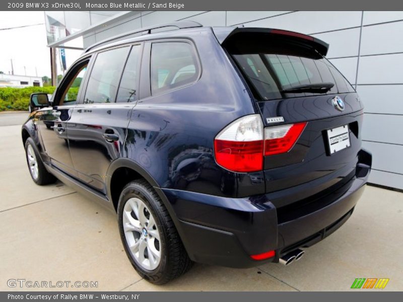 Monaco Blue Metallic / Sand Beige 2009 BMW X3 xDrive30i