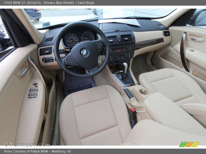 Monaco Blue Metallic / Sand Beige 2009 BMW X3 xDrive30i