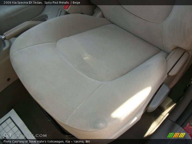 Spicy Red Metallic / Beige 2009 Kia Spectra EX Sedan