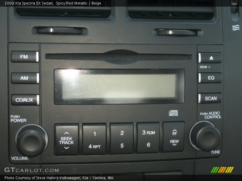 Spicy Red Metallic / Beige 2009 Kia Spectra EX Sedan