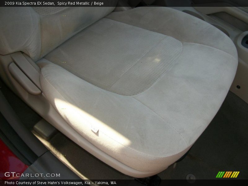 Spicy Red Metallic / Beige 2009 Kia Spectra EX Sedan