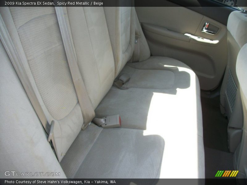 Spicy Red Metallic / Beige 2009 Kia Spectra EX Sedan