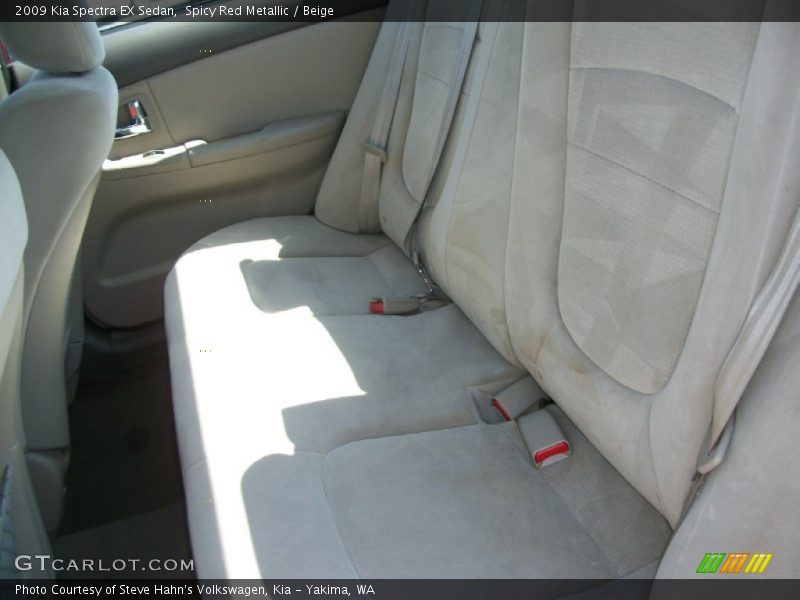 Spicy Red Metallic / Beige 2009 Kia Spectra EX Sedan