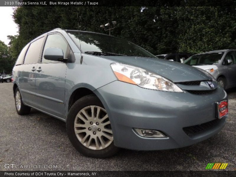 Blue Mirage Metallic / Taupe 2010 Toyota Sienna XLE
