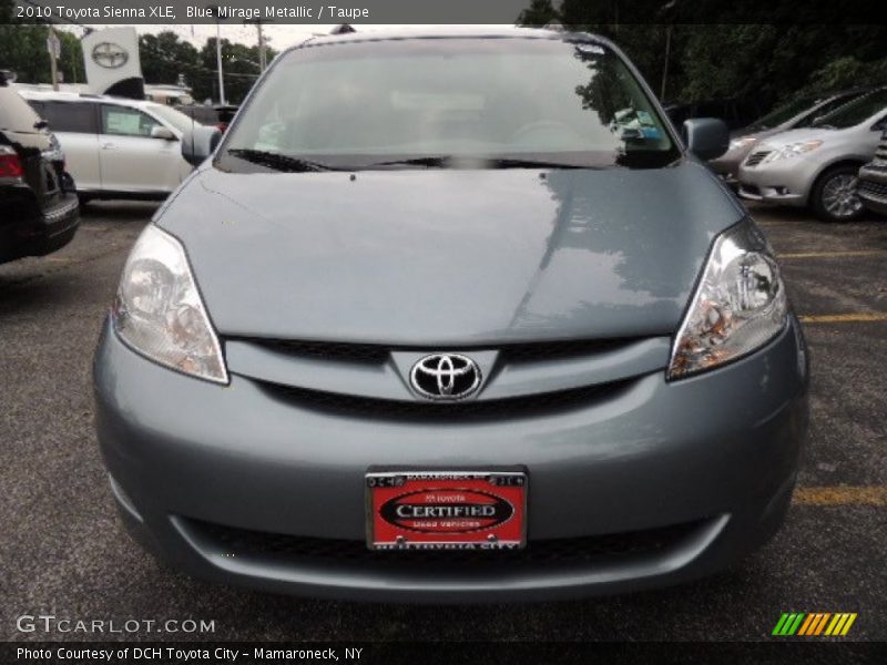 Blue Mirage Metallic / Taupe 2010 Toyota Sienna XLE