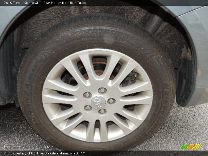 Blue Mirage Metallic / Taupe 2010 Toyota Sienna XLE