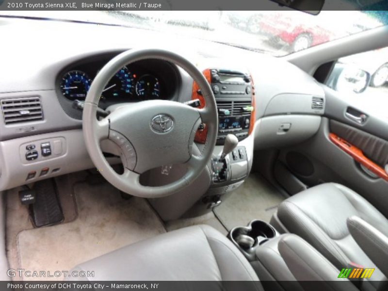 Blue Mirage Metallic / Taupe 2010 Toyota Sienna XLE