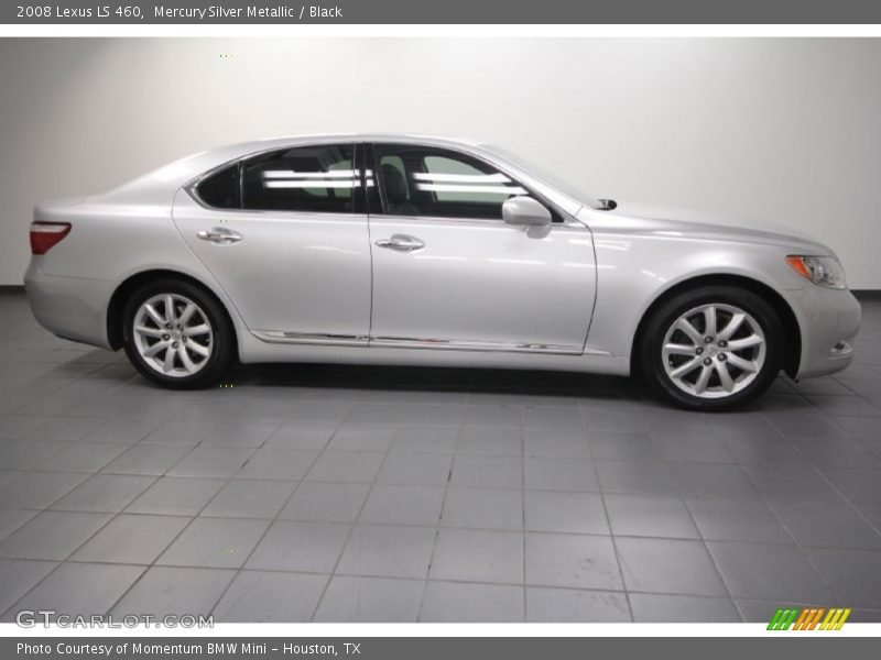 Mercury Silver Metallic / Black 2008 Lexus LS 460