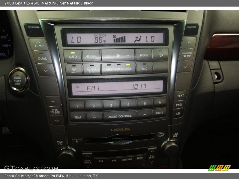 Mercury Silver Metallic / Black 2008 Lexus LS 460