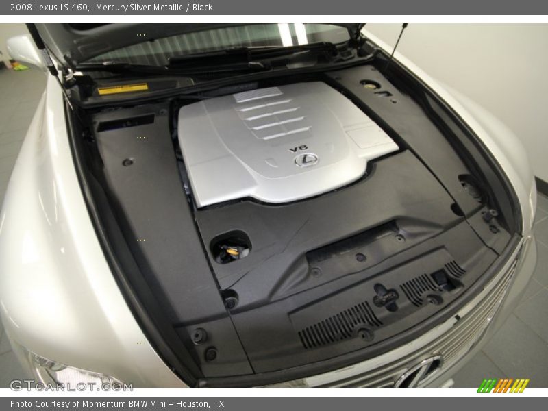 Mercury Silver Metallic / Black 2008 Lexus LS 460