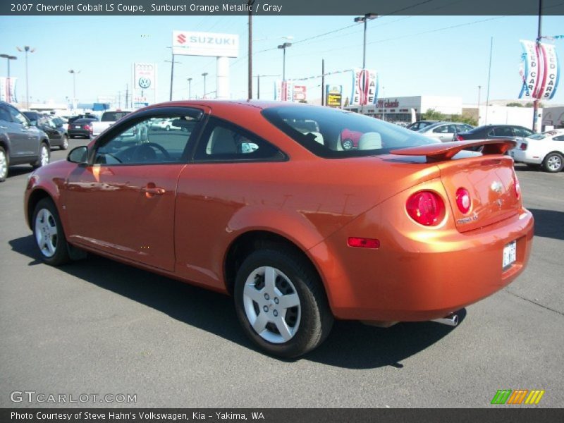 Sunburst Orange Metallic / Gray 2007 Chevrolet Cobalt LS Coupe