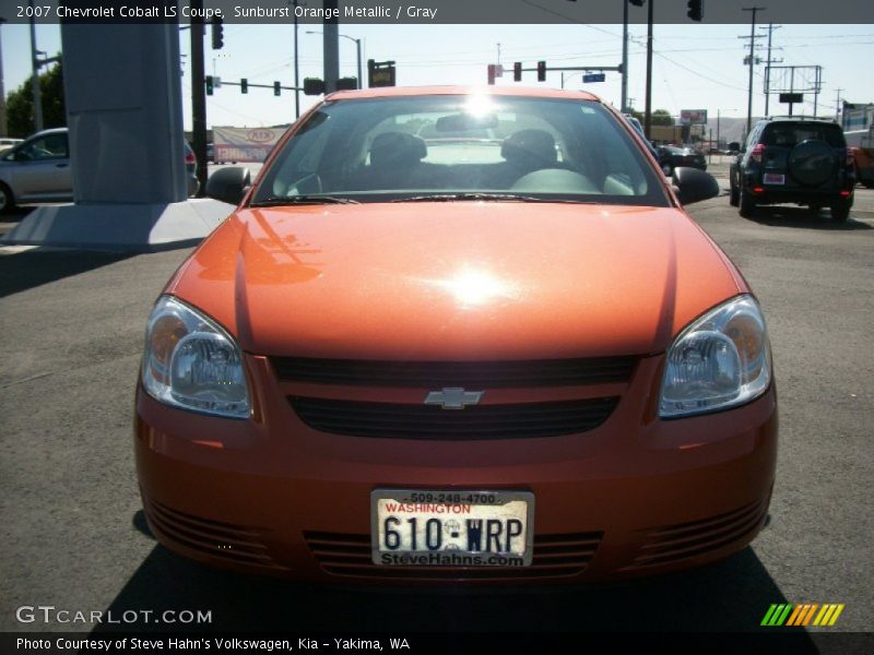 Sunburst Orange Metallic / Gray 2007 Chevrolet Cobalt LS Coupe