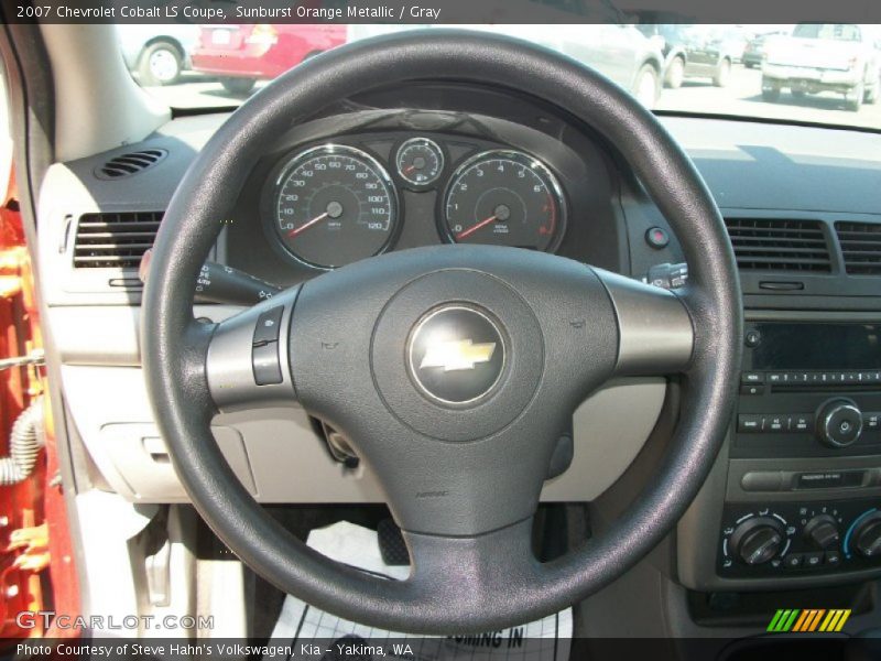 Sunburst Orange Metallic / Gray 2007 Chevrolet Cobalt LS Coupe