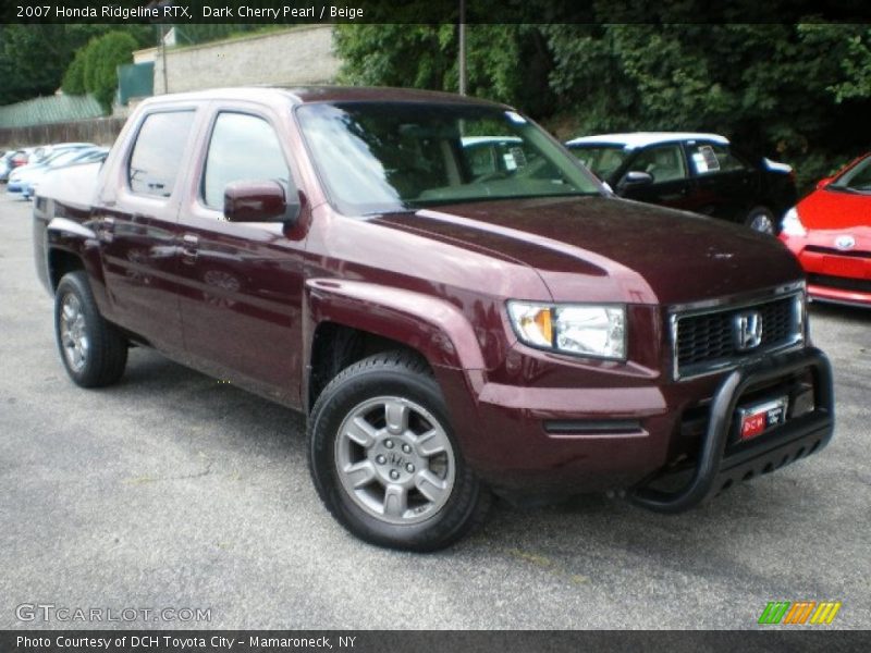 Dark Cherry Pearl / Beige 2007 Honda Ridgeline RTX