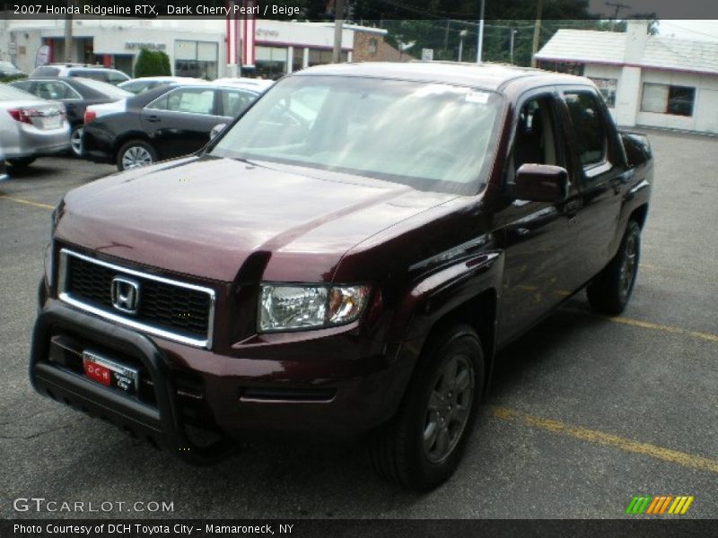 Dark Cherry Pearl / Beige 2007 Honda Ridgeline RTX