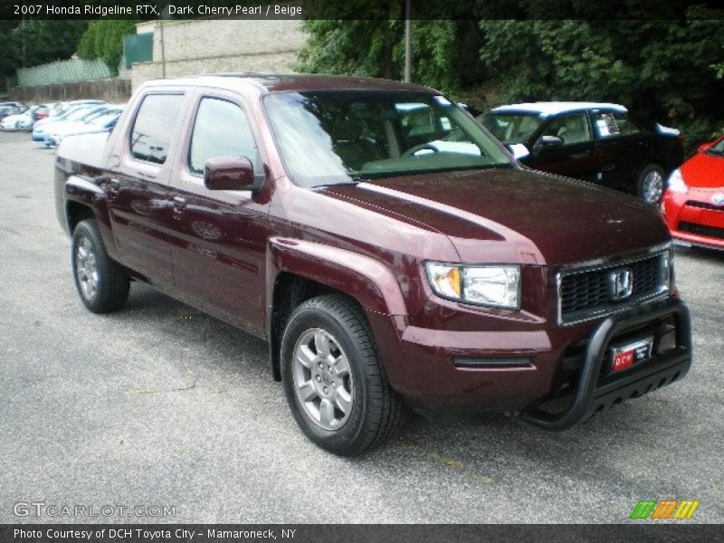 Dark Cherry Pearl / Beige 2007 Honda Ridgeline RTX