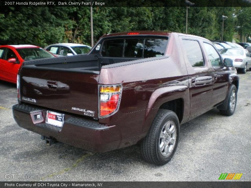 Dark Cherry Pearl / Beige 2007 Honda Ridgeline RTX