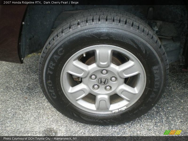 Dark Cherry Pearl / Beige 2007 Honda Ridgeline RTX