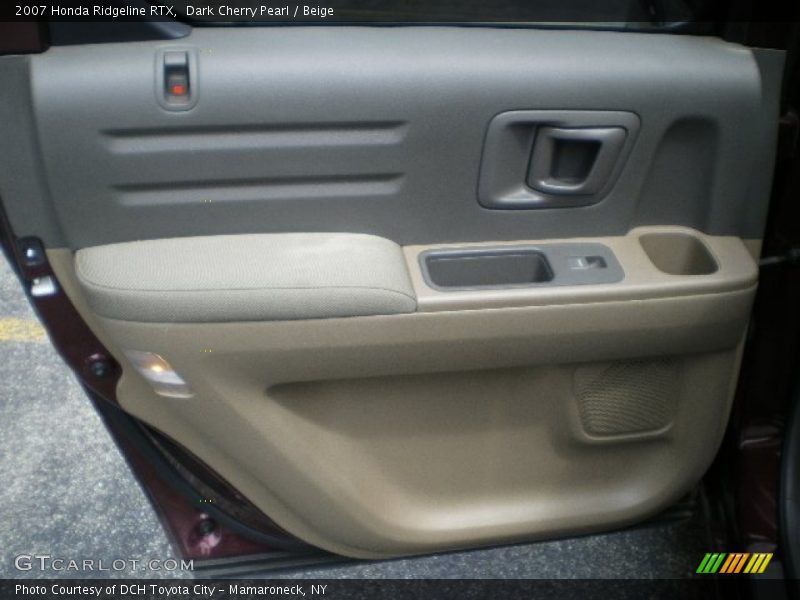 Dark Cherry Pearl / Beige 2007 Honda Ridgeline RTX