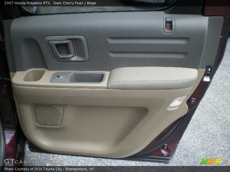 Dark Cherry Pearl / Beige 2007 Honda Ridgeline RTX