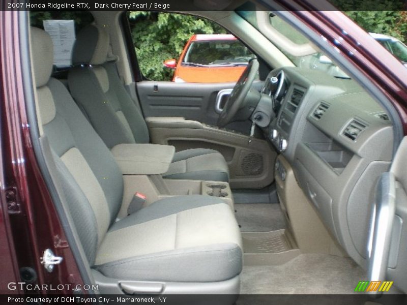 Dark Cherry Pearl / Beige 2007 Honda Ridgeline RTX
