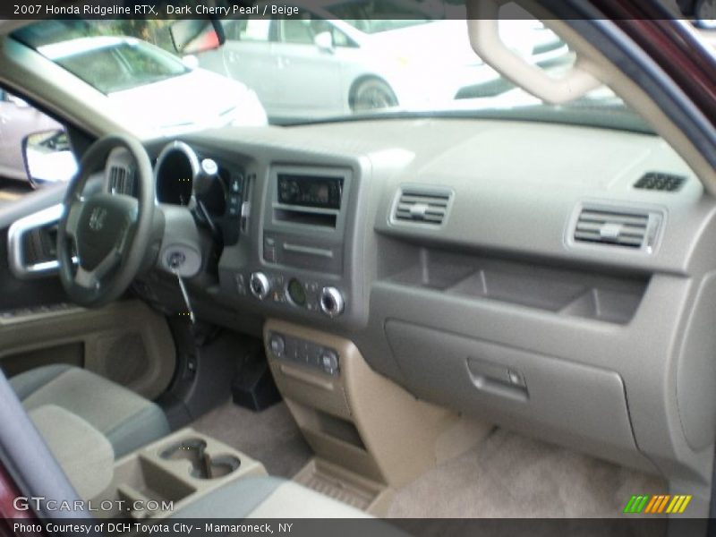Dark Cherry Pearl / Beige 2007 Honda Ridgeline RTX