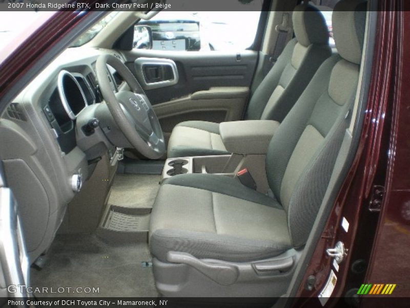 Dark Cherry Pearl / Beige 2007 Honda Ridgeline RTX