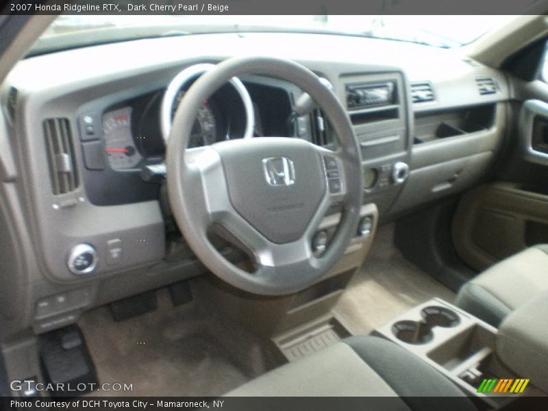 Dark Cherry Pearl / Beige 2007 Honda Ridgeline RTX