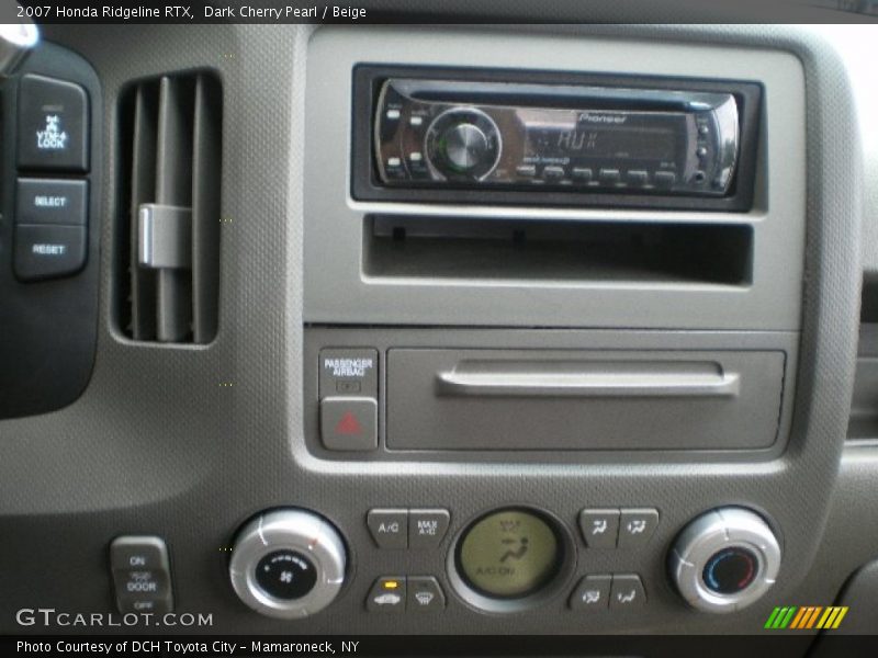 Dark Cherry Pearl / Beige 2007 Honda Ridgeline RTX