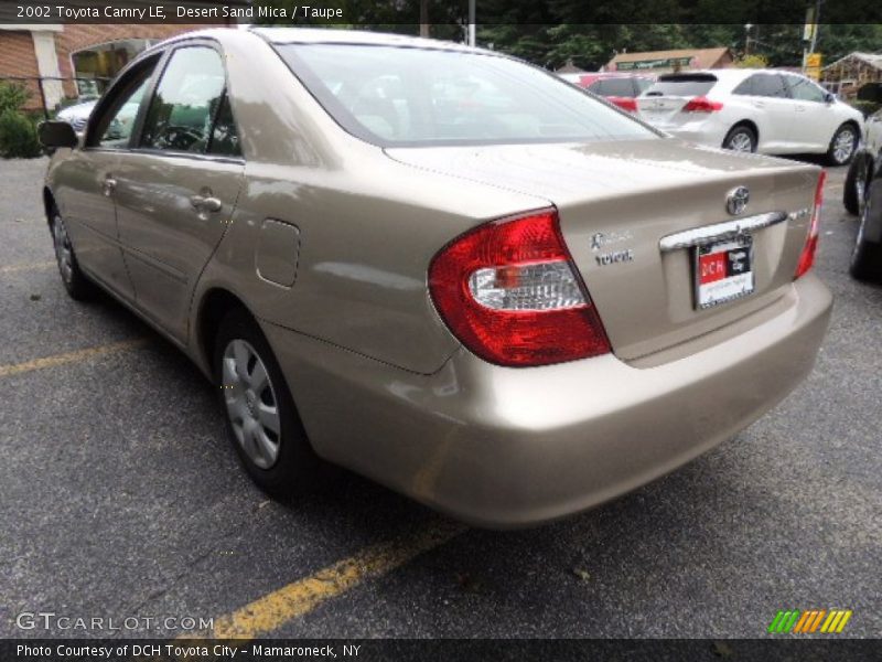 Desert Sand Mica / Taupe 2002 Toyota Camry LE