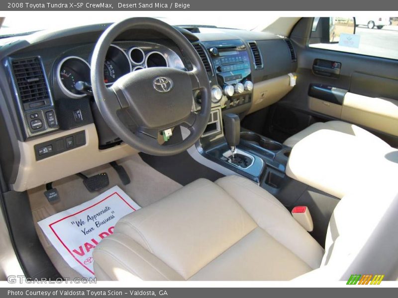 Desert Sand Mica / Beige 2008 Toyota Tundra X-SP CrewMax