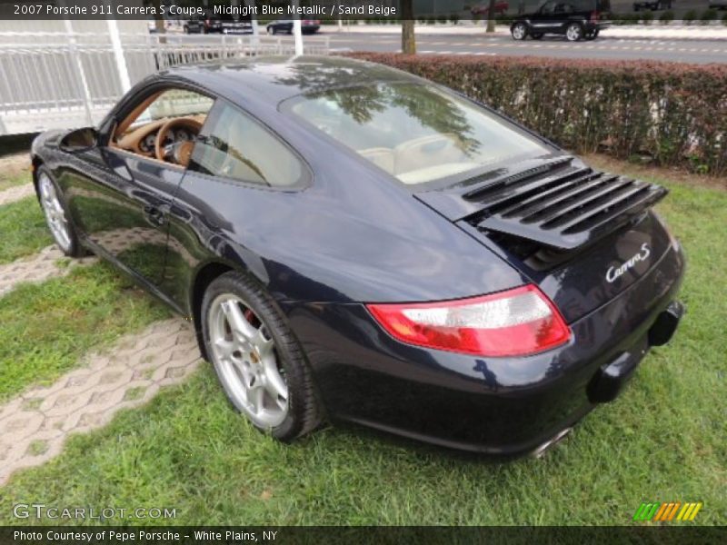 Midnight Blue Metallic / Sand Beige 2007 Porsche 911 Carrera S Coupe