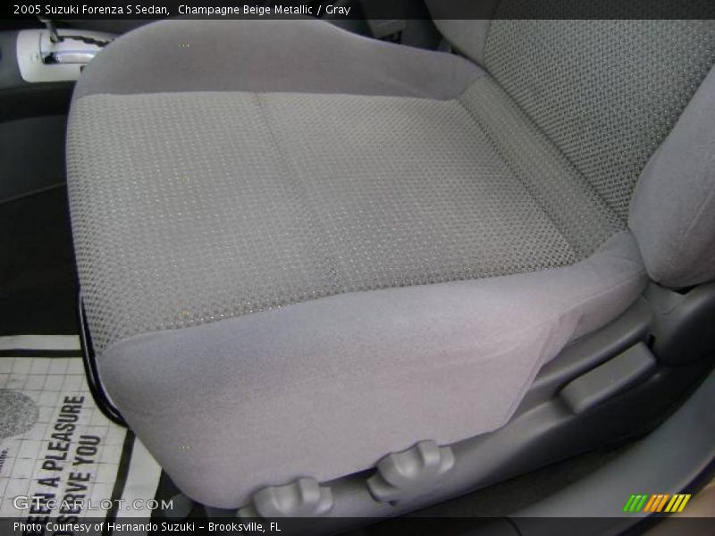 Champagne Beige Metallic / Gray 2005 Suzuki Forenza S Sedan