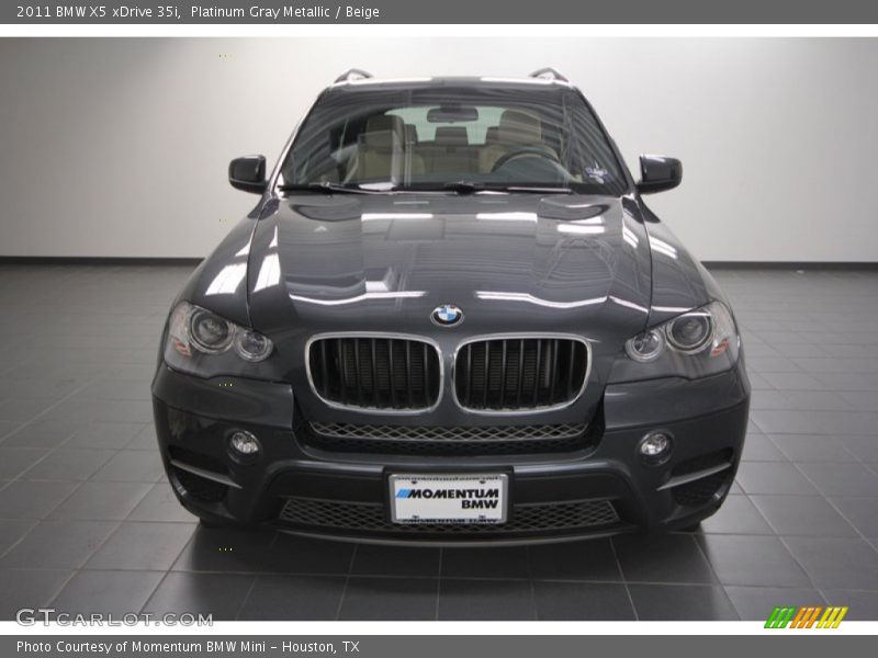 Platinum Gray Metallic / Beige 2011 BMW X5 xDrive 35i