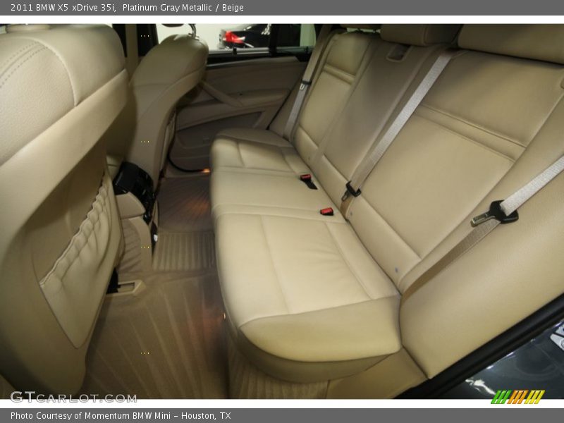 Platinum Gray Metallic / Beige 2011 BMW X5 xDrive 35i