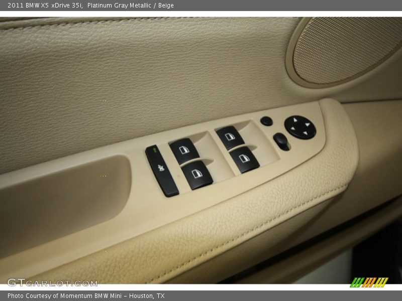 Platinum Gray Metallic / Beige 2011 BMW X5 xDrive 35i