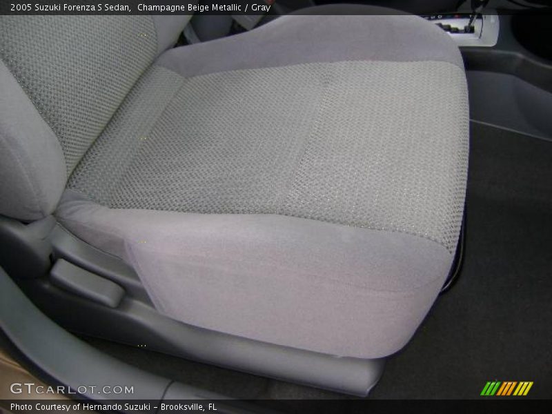 Champagne Beige Metallic / Gray 2005 Suzuki Forenza S Sedan