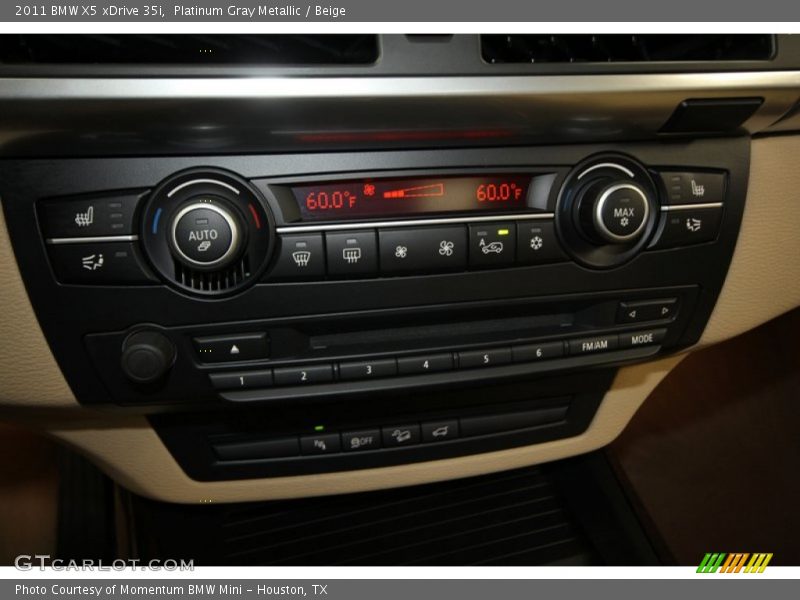 Platinum Gray Metallic / Beige 2011 BMW X5 xDrive 35i