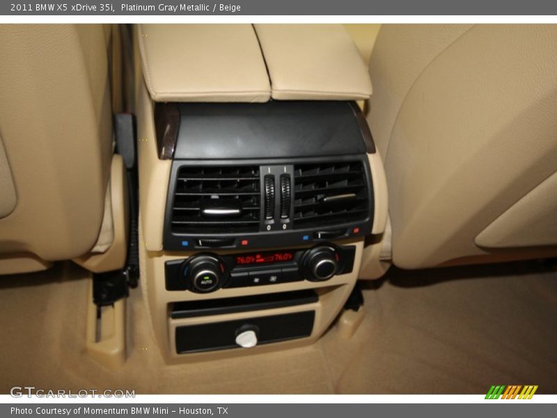 Platinum Gray Metallic / Beige 2011 BMW X5 xDrive 35i