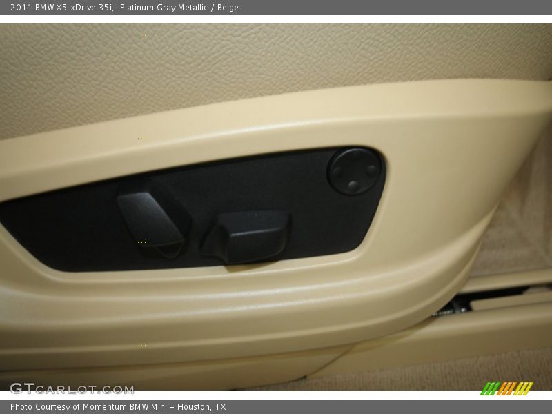 Platinum Gray Metallic / Beige 2011 BMW X5 xDrive 35i