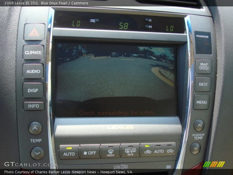 Blue Onyx Pearl / Cashmere 2008 Lexus ES 350