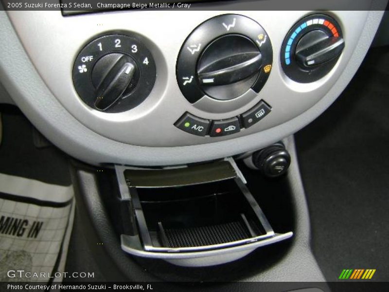 Champagne Beige Metallic / Gray 2005 Suzuki Forenza S Sedan