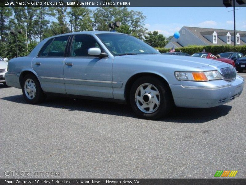 Light Blue Metallic / Deep Slate Blue 1998 Mercury Grand Marquis GS