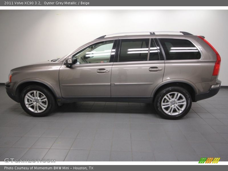 Oyster Grey Metallic / Beige 2011 Volvo XC90 3.2