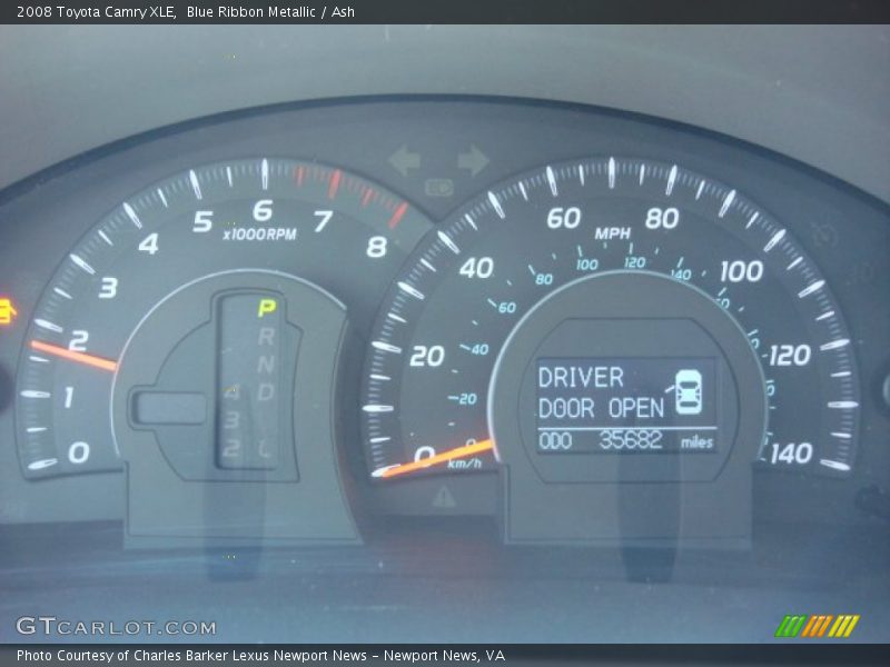 Blue Ribbon Metallic / Ash 2008 Toyota Camry XLE