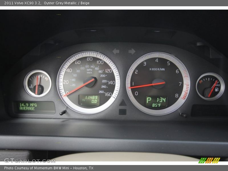 Oyster Grey Metallic / Beige 2011 Volvo XC90 3.2
