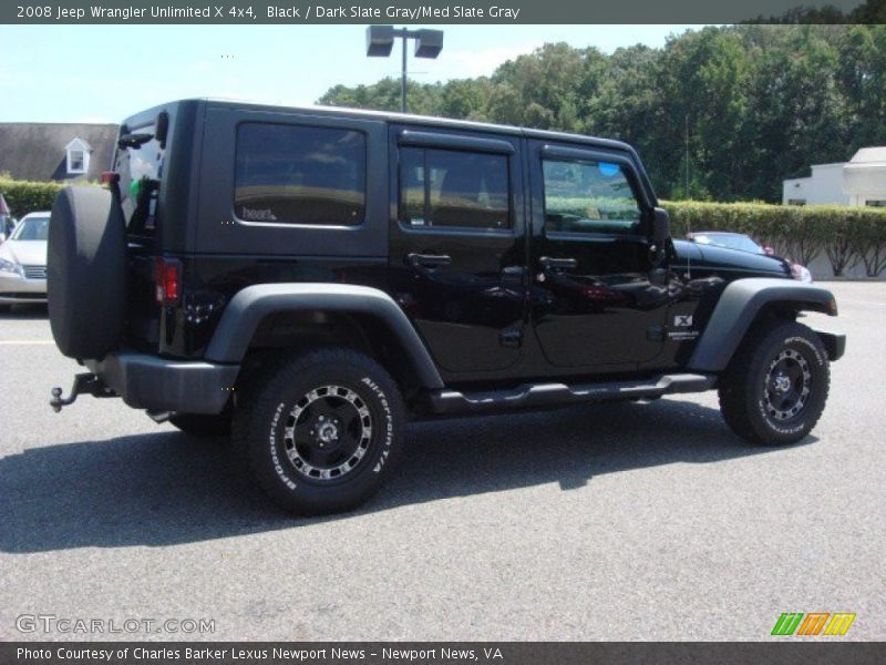 Black / Dark Slate Gray/Med Slate Gray 2008 Jeep Wrangler Unlimited X 4x4