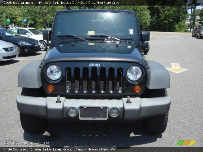 Black / Dark Slate Gray/Med Slate Gray 2008 Jeep Wrangler Unlimited X 4x4